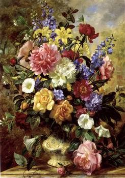 unknow artist Floral, beautiful classical still life of flowers.101